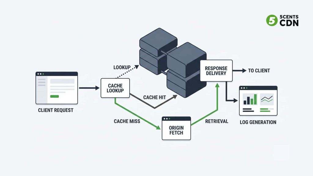internal workflow that produces access logs.